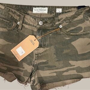 Lucky Brand Green Camo Women's Cargo Shorts